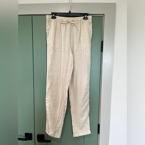 H&M Cream Linen Pants